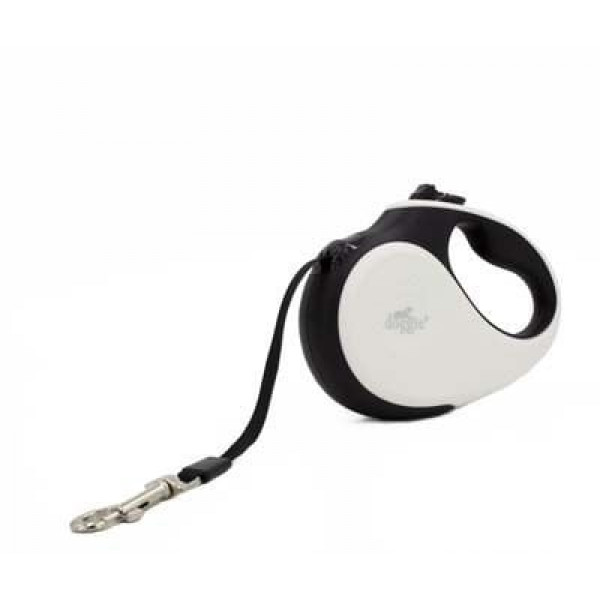 Doggie M Otomatik Tasma Soft Seri White | Otomatik Köpek Tasması