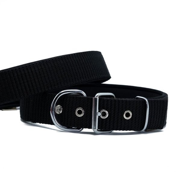 Doggie S Elit Dokuma Boyun Tasması Siyah 4x47-55 Cm | Köpek Boyun Tasması