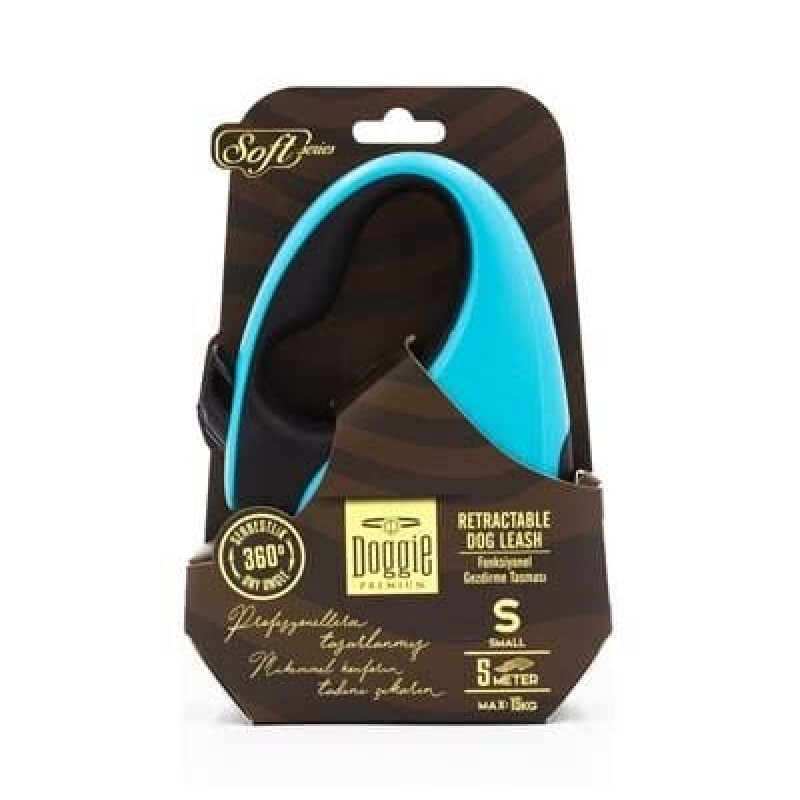 Doggie S Otomatik Tasma Soft Seri Light Blue | Otomatik Köpek Tasması