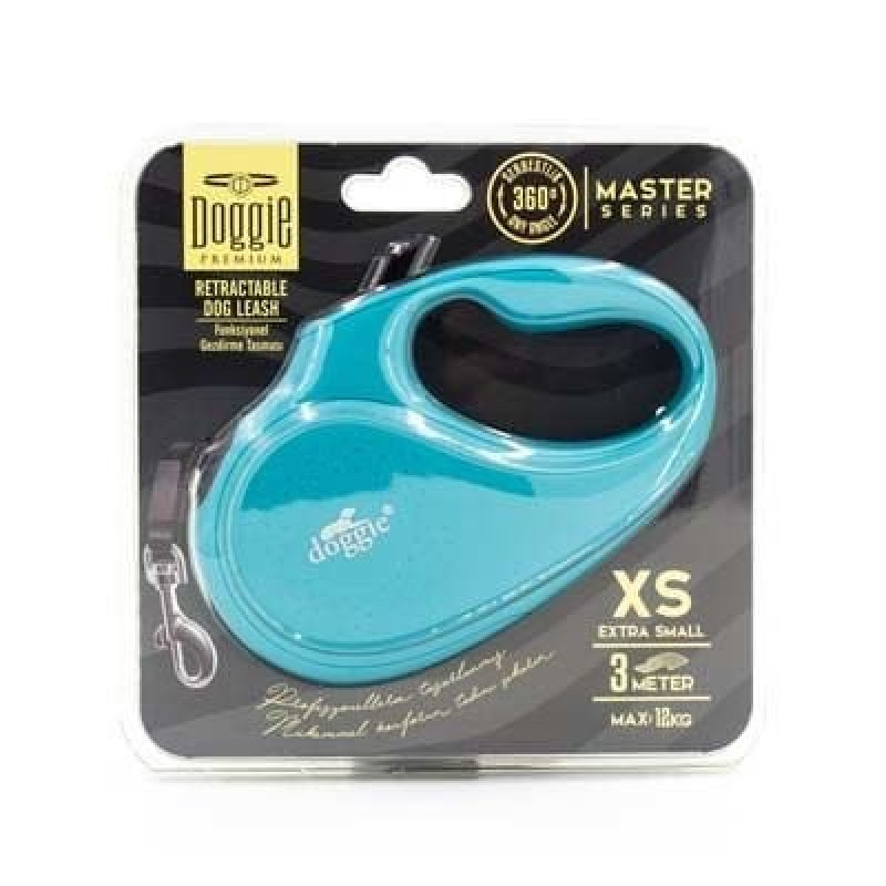 Doggie XS Otomatik Tasma Master Seri Light Blue | Otomatik Köpek Tasması