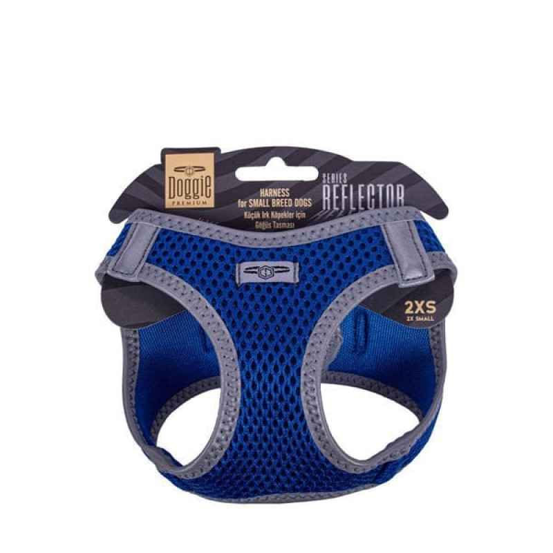 Doggie XXS Reflektör Havalı Dokuma Göğüs Tasması Mavi 26-30 Cm | Köpek Göğüs Tasması Doggie XXS Reflektör Havalı Dokuma Göğüs Tasması Mavi 26-30 Cm | Köpek Göğüs Tasması