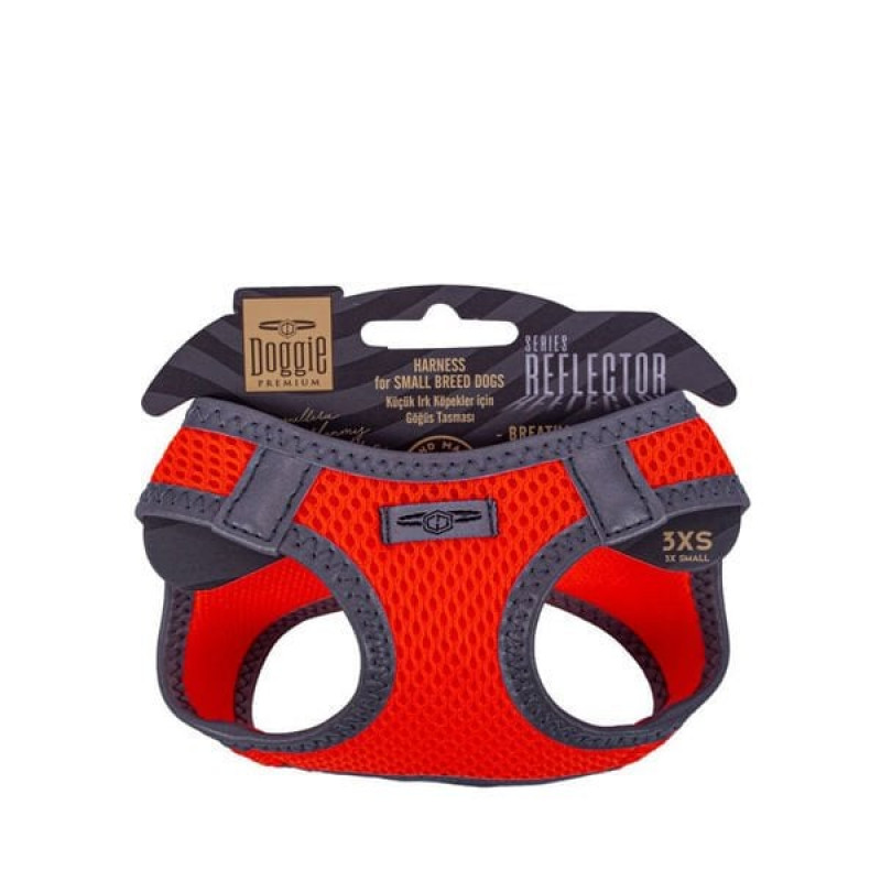 Doggie XXXS Reflektör Havalı Dokuma Göğüs Tasması Turuncu 22-26 Cm | Köpek Göğüs Tasması Doggie XXXS Reflektör Havalı Dokuma Göğüs Tasması Turuncu 22-26 Cm | Köpek Göğüs Tasması