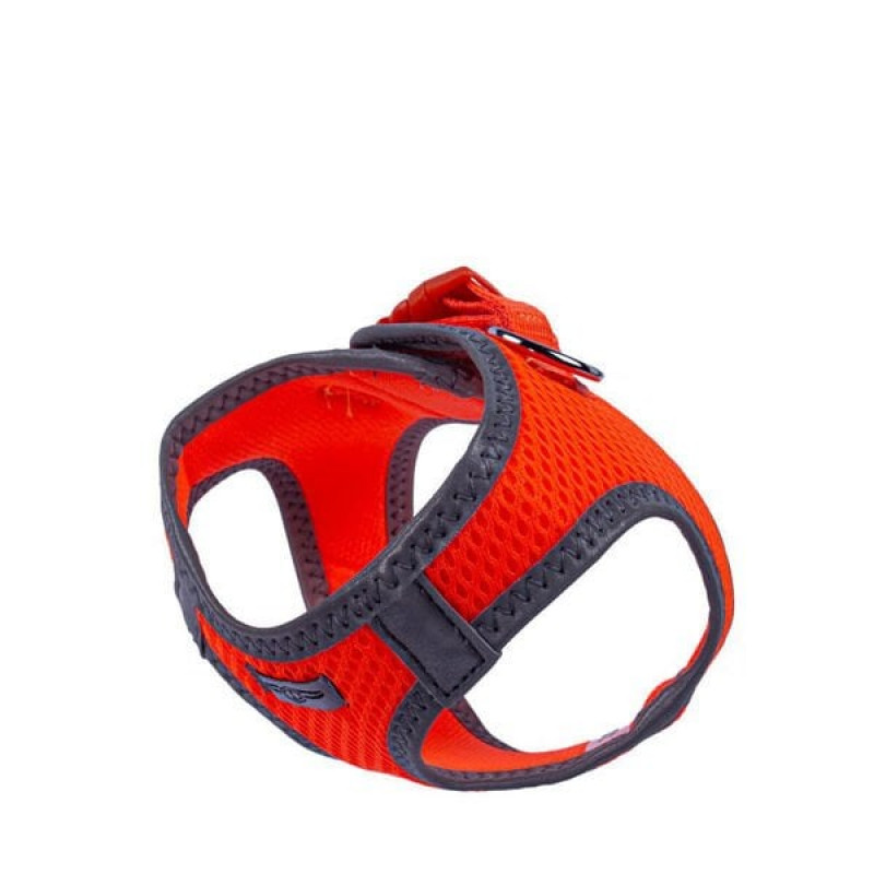 Doggie XXXS Reflektör Havalı Dokuma Göğüs Tasması Turuncu 22-26 Cm | Köpek Göğüs Tasması