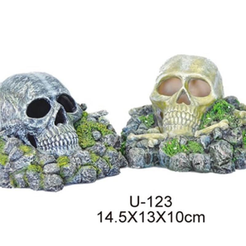 Dophin 14,5x13x10 Cm King Kayalı Kurukafa | Akvaryum Dekor Fon Dophin 14,5x13x10 Cm King Kayalı Kurukafa | Akvaryum Dekor Fon