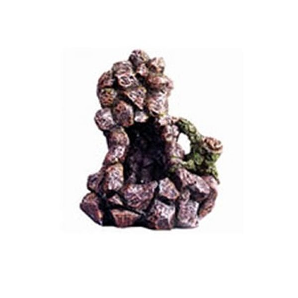 Dophin 19,5x15,5x26,5 Cm King Kayalıklı Mağara | Akvaryum Dekor Fon