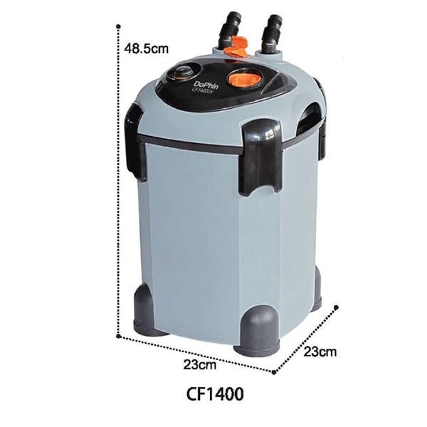 Dophin 23x23x48,5 Cm Dış Filtre Cf 1400 1400 L/h | Akvaryum Dış Filtre