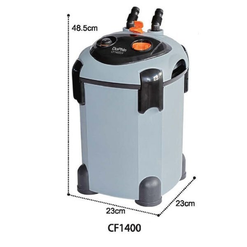 Dophin 23x23x48,5 Cm Dış Filtre Cf 1400 1400 L/h | Akvaryum Dış Filtre Dophin 23x23x48,5 Cm Dış Filtre Cf 1400 1400 L/h | Akvaryum Dış Filtre