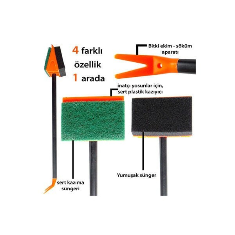 Dophin 36 Cm Sert Süngerli Akvaryum Camı Temizleyici | Akvaryum Cam Sileceği Dophin 36 Cm Sert Süngerli Akvaryum Camı Temizleyici | Akvaryum Cam Sileceği