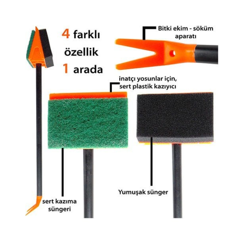 Dophin 61 Cm Sert Süngerli Cam Temizleyici | Akvaryum Temizlik Malzemesi Dophin 61 Cm Sert Süngerli Cam Temizleyici | Akvaryum Temizlik Malzemesi