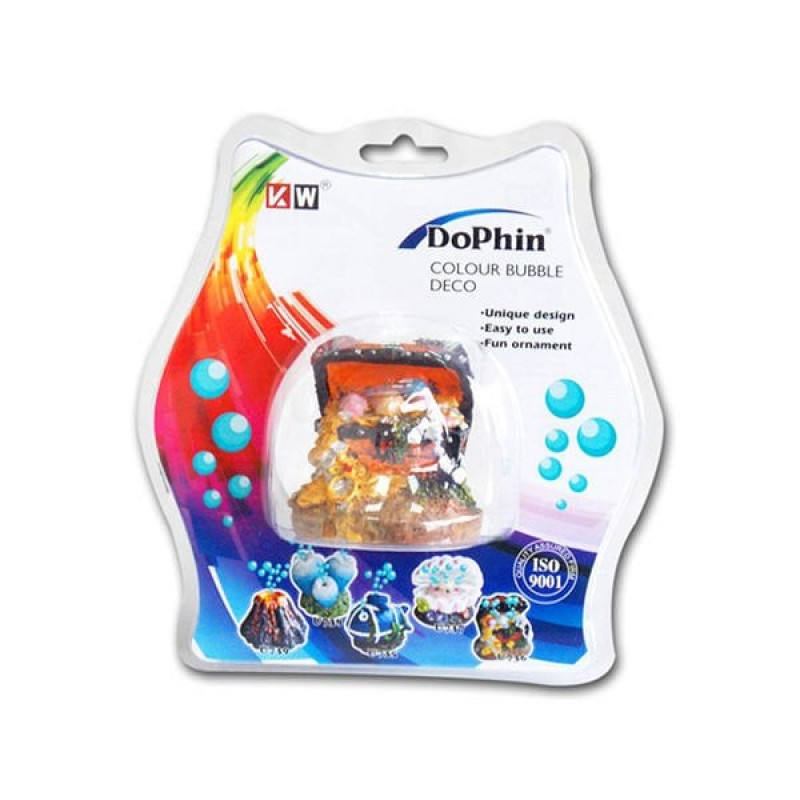 Dophin Kabarcıklı Sandık | Akvaryum Dekor Fon Dophin Kabarcıklı Sandık | Akvaryum Dekor Fon