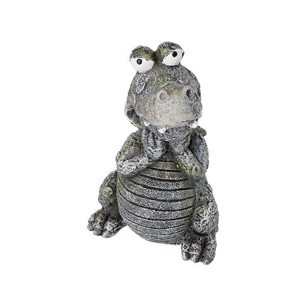 Dophin King 9x10x13 Cm Kabarcıklı Timsah | Akvaryum Dekor Fon