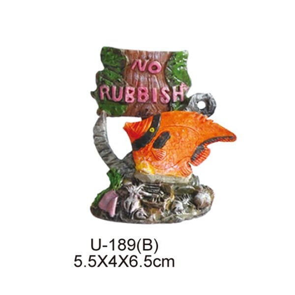 Dophin King Balıklı Minik No Rubbish | Akvaryum Dekor Fon