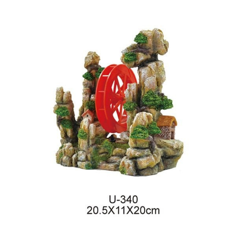 Dophin King Çarklı Dik Kayalık | Akvaryum Dekor Fon Dophin King Çarklı Dik Kayalık | Akvaryum Dekor Fon