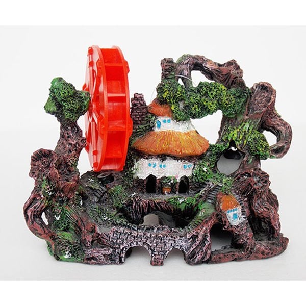 Dophin King Çarklı Hayal Evi | Akvaryum Dekor Fon