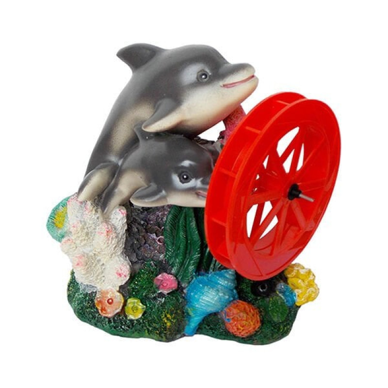 Dophin King Çarklı Yunus Balığı | Akvaryum Dekor Fon Dophin King Çarklı Yunus Balığı | Akvaryum Dekor Fon