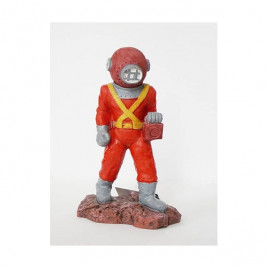 King Dalgıç Adam | Akvaryum Dekor Fon