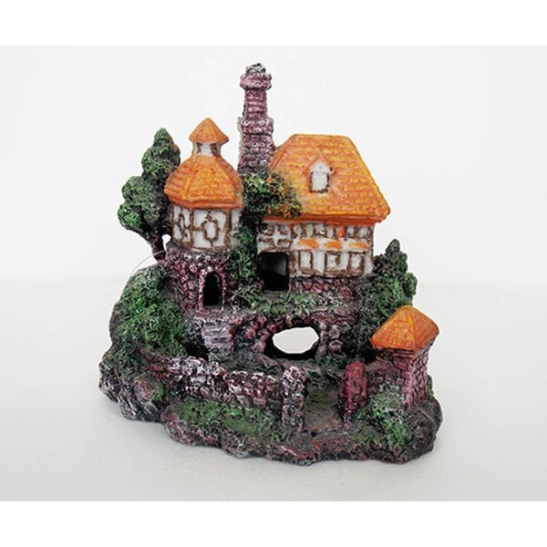 Dophin King  Küçük Şato | Akvaryum Dekor Fon