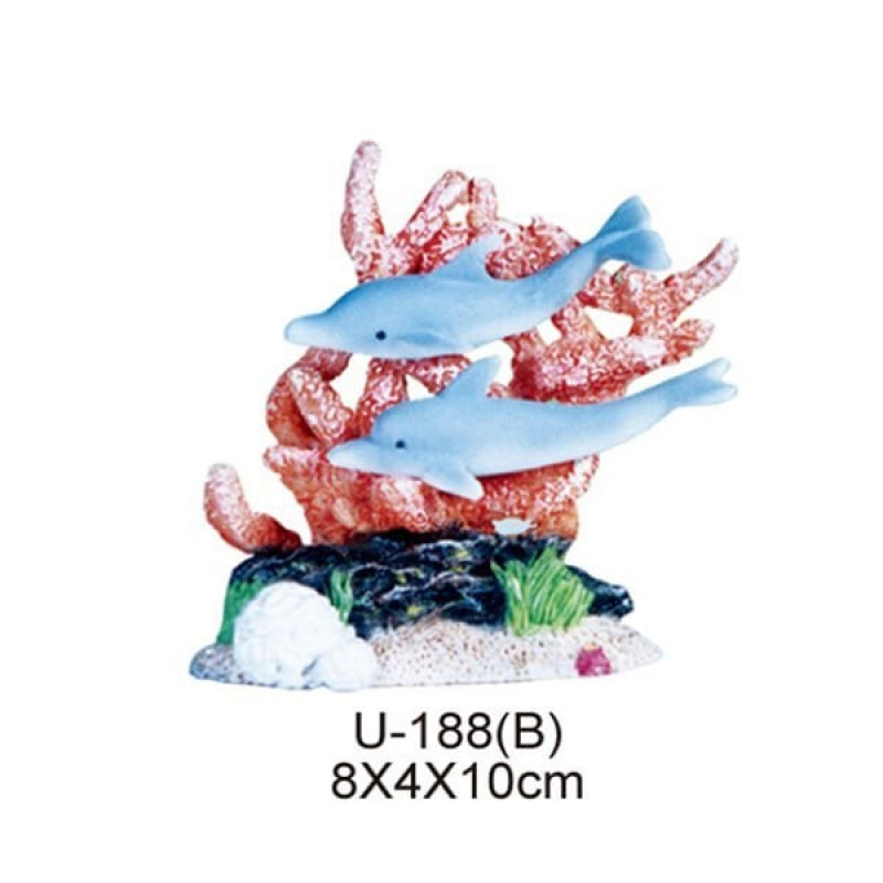 Dophin King Yunus Balıklı Mercan | Akvaryum Dekor Fon Dophin King Yunus Balıklı Mercan | Akvaryum Dekor Fon