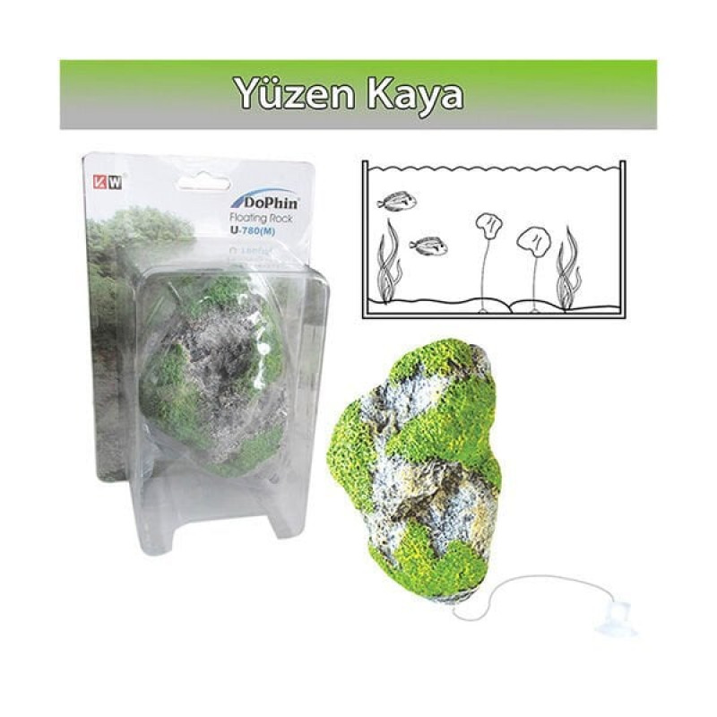 Dophin M Yüzen Kaya | Akvaryum Dekor Fon Dophin M Yüzen Kaya | Akvaryum Dekor Fon