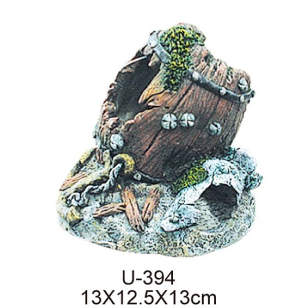 King Batık Gemi Şeklinde Kaya | Akvaryum Dekor Fon