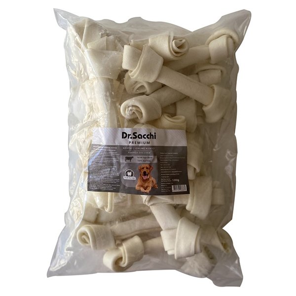 Dr.Sacchi 20 Adet Düğüm Kemik Beyaz | Köpek Kemik Ödül Maması