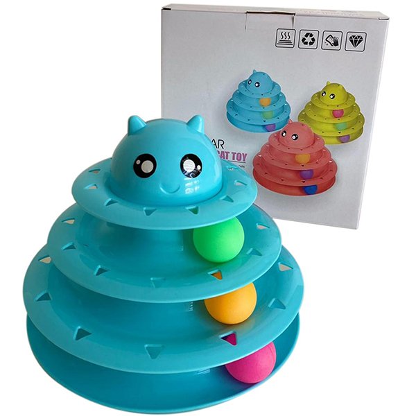 Dr.Sacchi 4 Katlı Toplu Oyun Tüneli | Kedi Zeka Oyuncağı