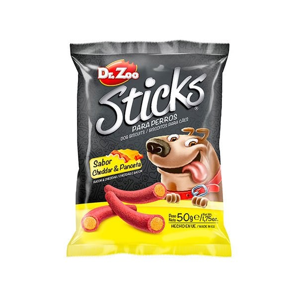 Dr. Zoo 50 Gr Sticks Cheddar ve Pastırma | Köpek Atıştırmalık Ödül Maması