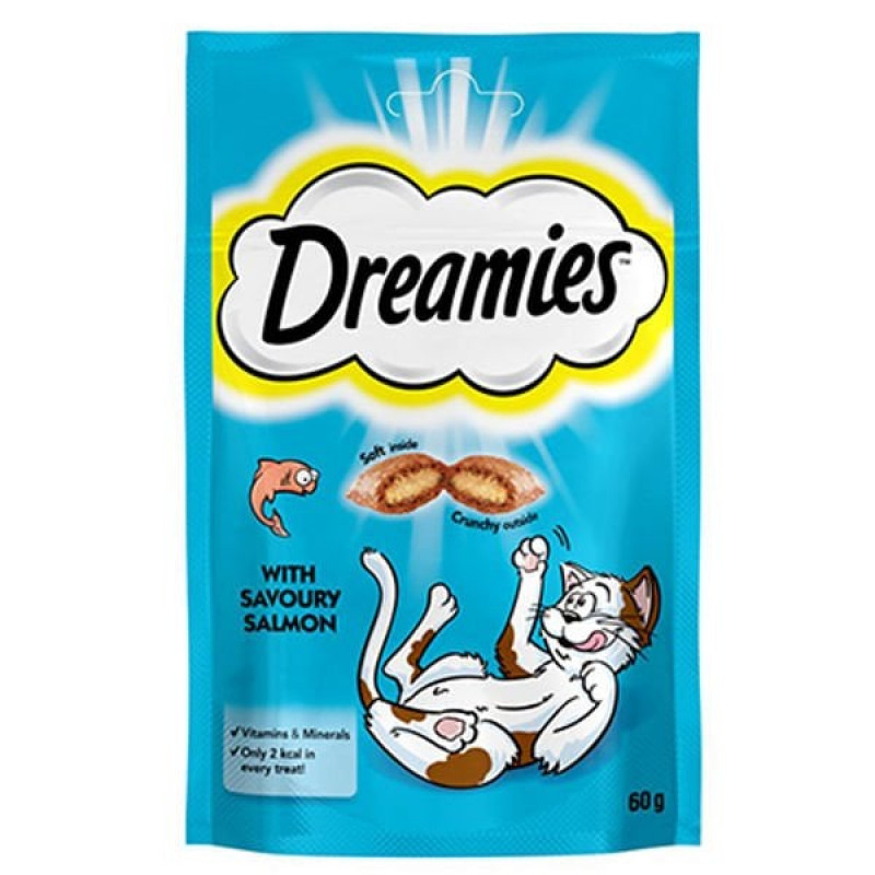 Dreamies 60 Gr Somonlu | Kedi Bisküvi Ödül Maması Dreamies 60 Gr Somonlu | Kedi Bisküvi Ödül Maması