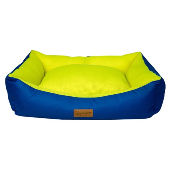 Dubex 38x50x19h Cm Dondurma Dikdörtgen Yatak Bordo Sarı (S) | Köpek Serilnetici Yatak