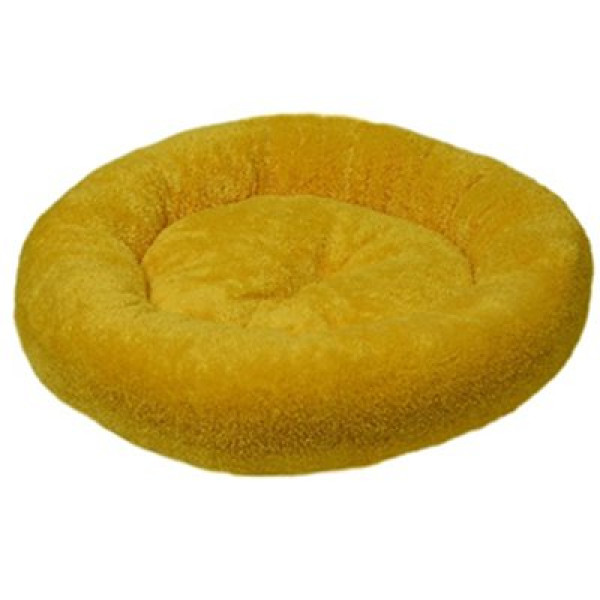 Dubex 52x9h cm Peluş Simit Yatak Sarı | Peluş Köpek Yatağı