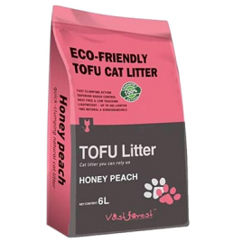 6 Lt Tofu Şeftali Kokulu Topaklanan Organik Kum | Organik Kedi Kumu 6 Lt Tofu Şeftali Kokulu Topaklanan Organik Kum | Organik Kedi Kumu