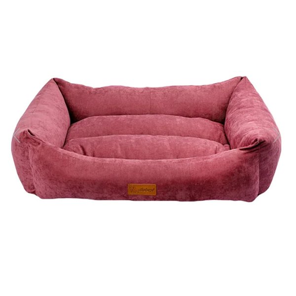 Dubex 60x78x22h Cm Cookie Dikdörtgen Yatak Pembe (L) | Peluş Köpek Yatağı