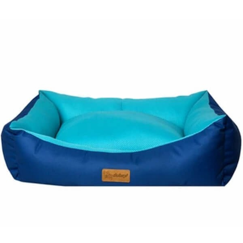 Dubex 62x44x22h Cm Dondurma Dikdörtgen Yatak VR10 P.Mavi A.Mavi (M) | Kumaş Köpek Yatağı