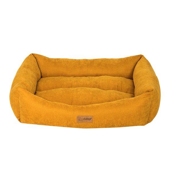 Dubex 70x95x22h Cm Cookie Dikdörtgen Yatak Sarı (Xl) | Peluş Köpek Yatağı