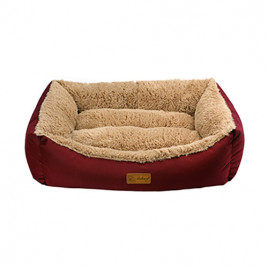 L 78x60x22 Cm Jellybean İç Mekan Yatak Bordo Camel | Kumaş Köpek Yatağı L 78x60x22 Cm Jellybean İç Mekan Yatak Bordo Camel | Kumaş Köpek Yatağı