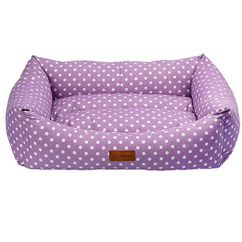 Dubex L 78x60x22 Cm Makaron Vr03 Lila Benekli | Kumaş Köpek Yatağı Dubex L 78x60x22 Cm Makaron Vr03 Lila Benekli | Kumaş Köpek Yatağı