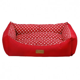 L 78x60x22 Cm Tarte Dikdörtgen Yatak Vr01 Kırmızı Benekli | Kumaş Köpek Yatağı L 78x60x22 Cm Tarte Dikdörtgen Yatak Vr01 Kırmızı Benekli | Kumaş Köpek Yatağı