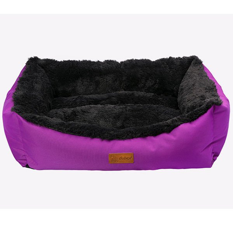 Dubex L Jellybean İç Mekan Yatak 78x60x22 cm Lila-Antrasit Gri | Kumaş Köpek Yatağı Dubex L Jellybean İç Mekan Yatak 78x60x22 cm Lila-Antrasit Gri | Kumaş Köpek Yatağı