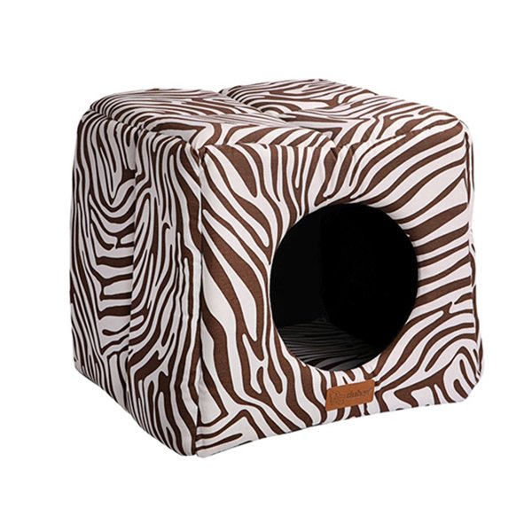 Dubex M Vr02 3d Kulübe 41x41x37h Cm Kahve | Ahşap Köpek Kulubesi