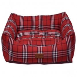 XL Danish Vr02-Kırmızı Kareli | Kumaş Köpek Yatağı XL Danish Vr02-Kırmızı Kareli | Kumaş Köpek Yatağı