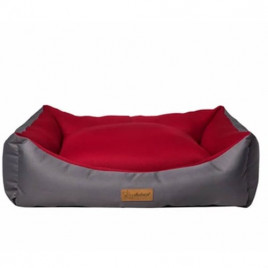 XL Dondurma Dikdörtgen Yatak Gri Kırmızı 95x70x22h Cm | Kumaş Köpek Yatağı XL Dondurma Dikdörtgen Yatak Gri Kırmızı 95x70x22h Cm | Kumaş Köpek Yatağı