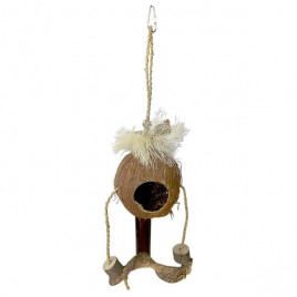 17X42 Cm Hindistan Cevizli İpli Ahşap | Doğal Kuş Yemi 17X42 Cm Hindistan Cevizli İpli Ahşap | Doğal Kuş Yemi