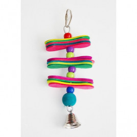 23 cm Boncuklu Çıngıraklı | Kuş Zilli Oyuncak