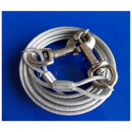 3 M 4.7 Mm Çelik Bahçe Bağlama Halatı Gri | Köpek Bahçe Bağlama Kayışı 3 M 4.7 Mm Çelik Bahçe Bağlama Halatı Gri | Köpek Bahçe Bağlama Kayışı