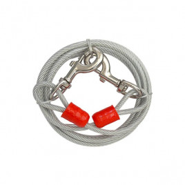 3 M 7 Mm Çelik Bahçe Bağlama Halatı Gri | Köpek Bahçe Bağlama Kayışı 3 M 7 Mm Çelik Bahçe Bağlama Halatı Gri | Köpek Bahçe Bağlama Kayışı