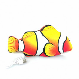 30 Cm Usb Li Dans Eden Peluş Palyaço Balığı | Peluş Kedi Oyuncağı 30 Cm Usb Li Dans Eden Peluş Palyaço Balığı | Peluş Kedi Oyuncağı