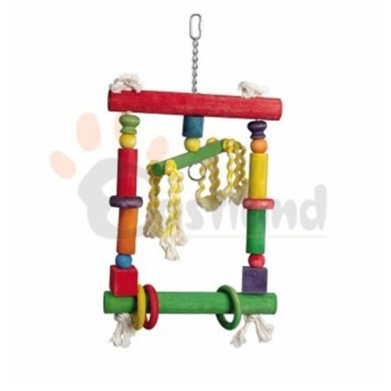Eastland 35 Cm Stres İpli Ahşap Halkalı Papağan Salıncak | Kuş Salıncağı Eastland 35 Cm Stres İpli Ahşap Halkalı Papağan Salıncak | Kuş Salıncağı