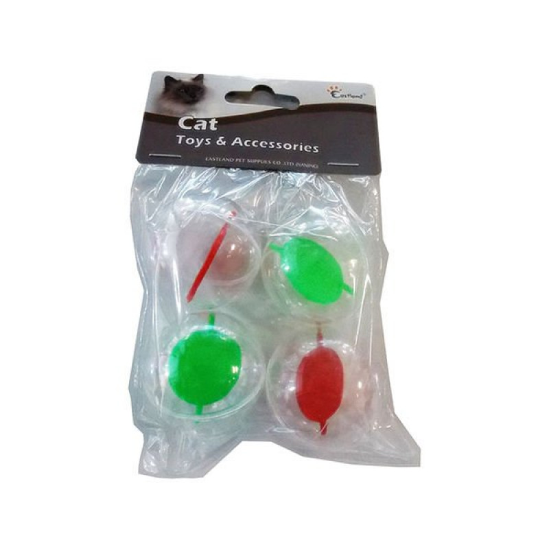 Eastland 4 Cm Aynalı Şeffaf Plastik Top | Kedi Top Oyuncak