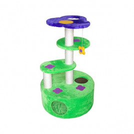 4 Katlı Çiçek Desenli Tırmalama | Tırmalama Tahtalı Kedi Evi 4 Katlı Çiçek Desenli Tırmalama | Tırmalama Tahtalı Kedi Evi