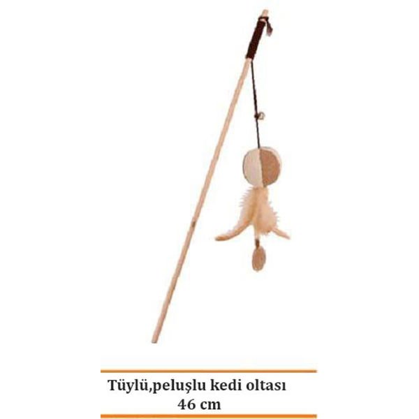 Eastland 46 Cm Peluş Tüylü | Kedi Oltası